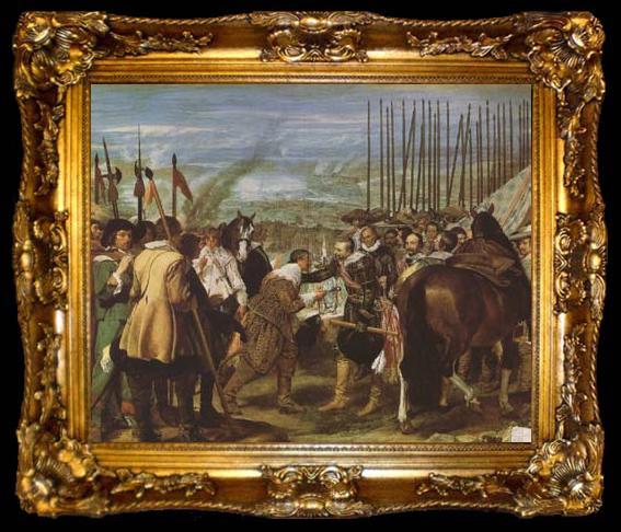 framed  Diego Velazquez The Surrender of Breda (mk08), ta009-2